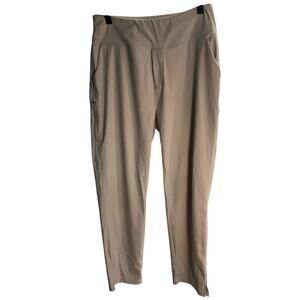 YYV Women's Golf Pants Medium Stretch Beige Pockets Active Yoga‎ Neutral